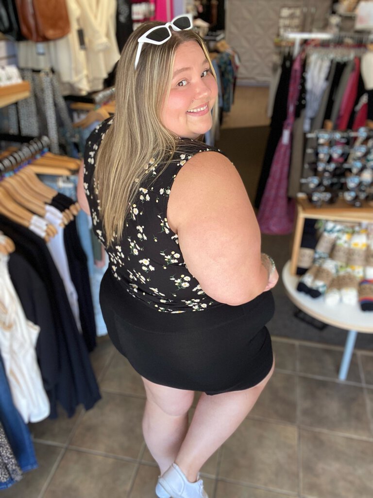 Hallie Shorts, Black, Bamboo XL