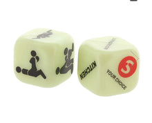 Load image into Gallery viewer, Glow in the Dark Sex Dice
