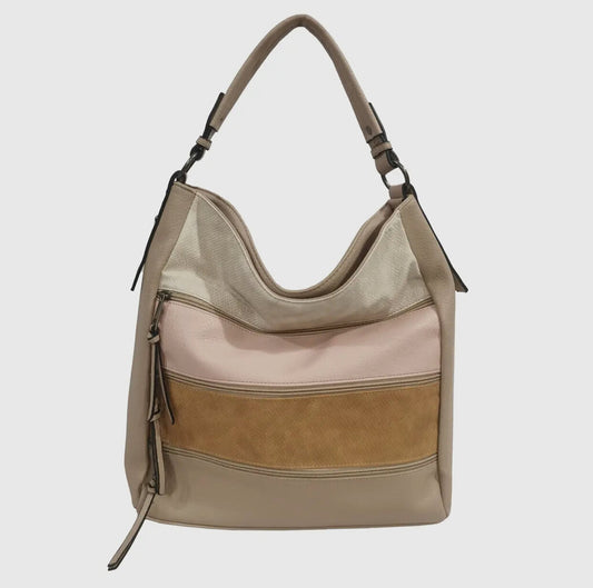 Darling Hobo Shoulder Bag Apricot & Pink