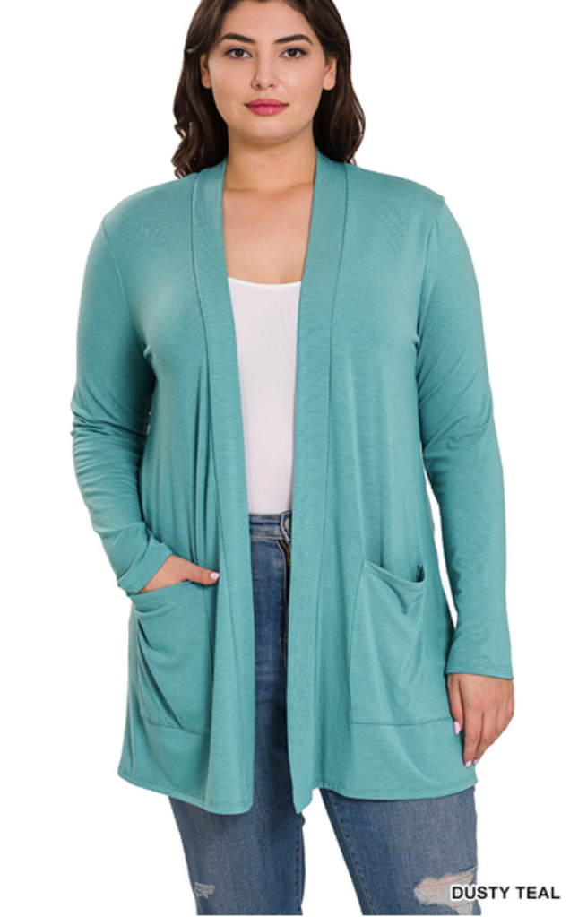 Slouchy pocket cardigan 2X