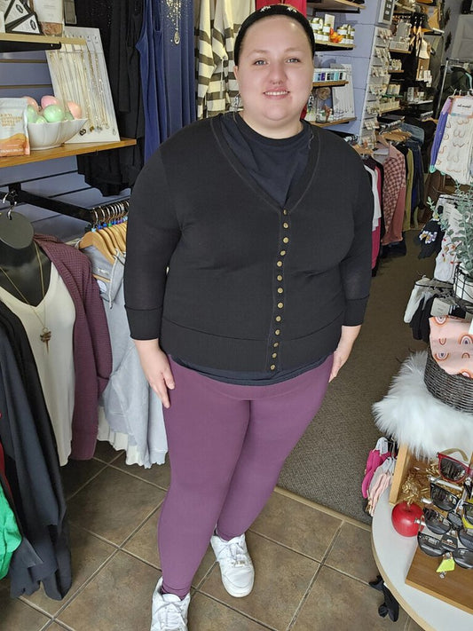 Brushed Microfiver Full Length Leggings 3X