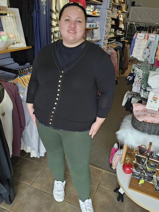 Brushed Microfiver Full Length Leggings 3X