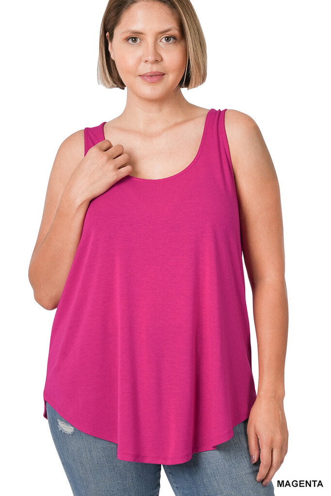 Round neck tank 2X