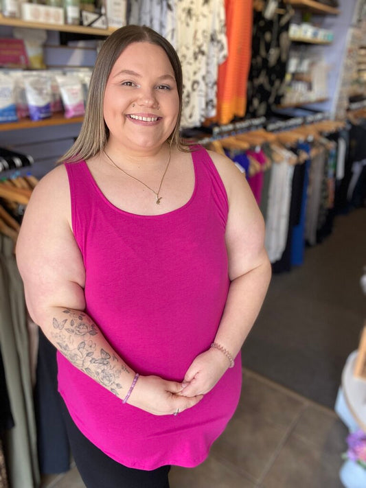 Round neck tank 2X