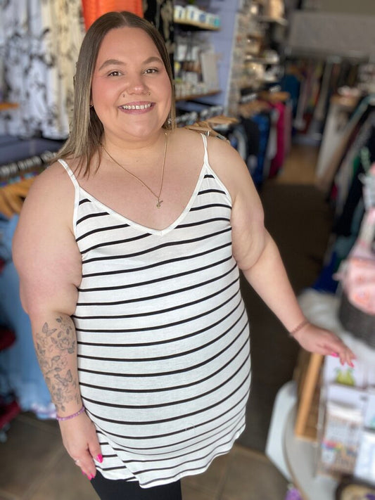 Reversible round or v-neck tank 1X