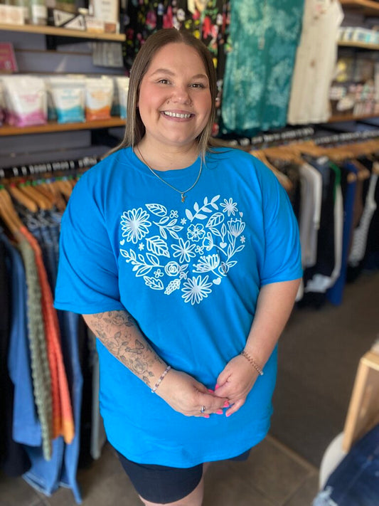 Flower Heart Tee XL/1X