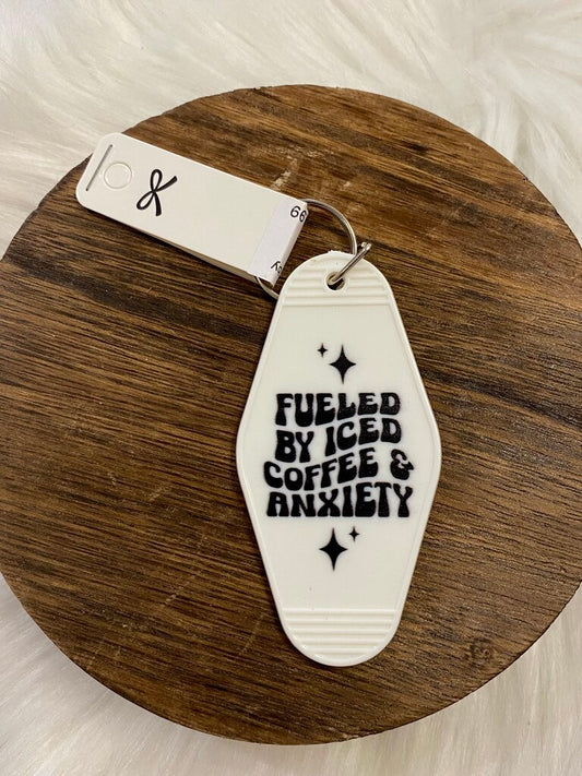 Motel Key Keychain-Fueled by icecoffee