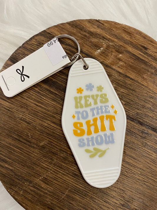 Motel Key Keychain-Shit show