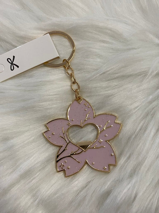 Flower bottle opener keychain