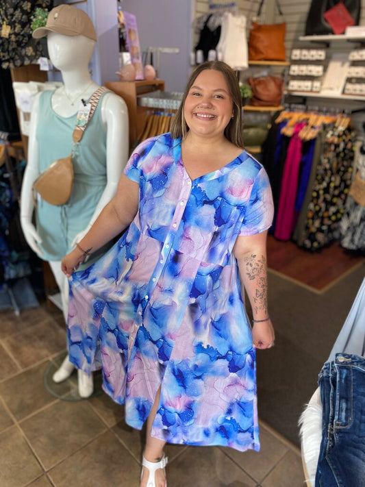 Morgan Dress, Salisbury, Linen Bamboo Large