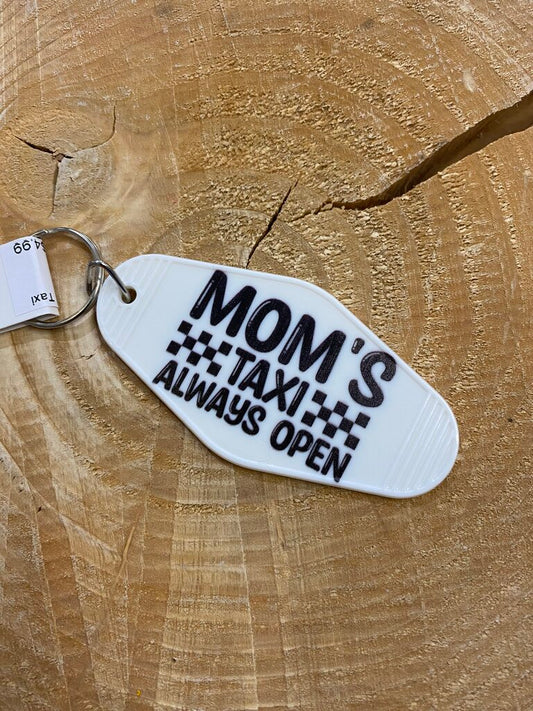 Motel Key Keychain-Mom Taxi