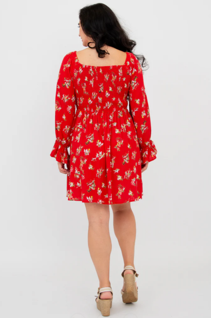 Eden Red Bamboo Dress 3X