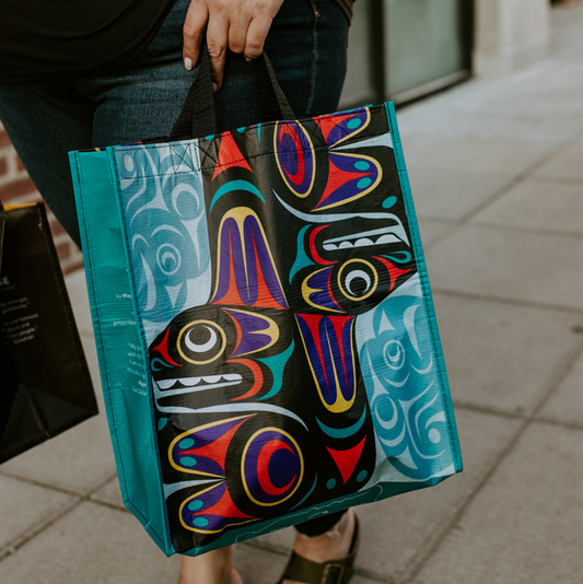 Eco Bag Large - Thunderbird and Whale