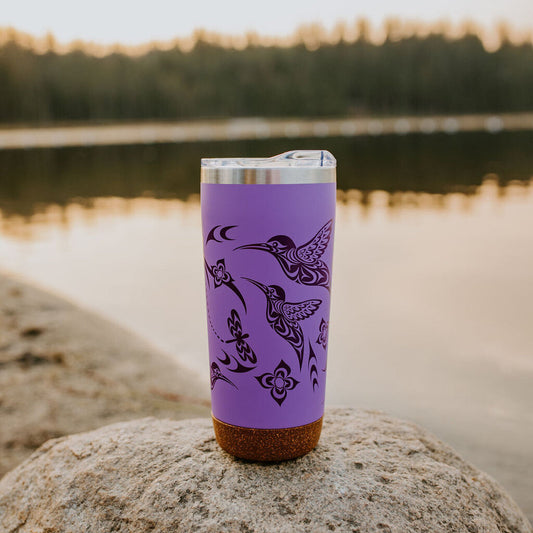 Cork Base Travel Mugs - Hummingbird by Simone