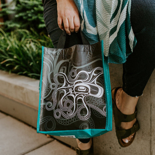 Eco Bag Small - Octopus (Nuu) by Ernest Swanson