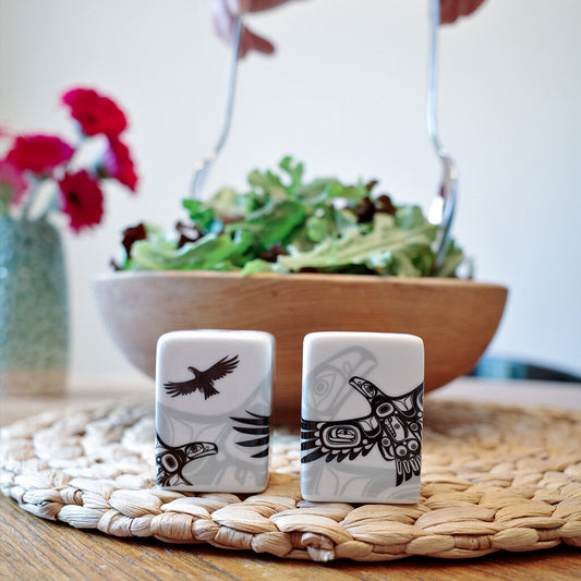 Salt & Pepper Shaker Set - Soaring Eagle by Corey