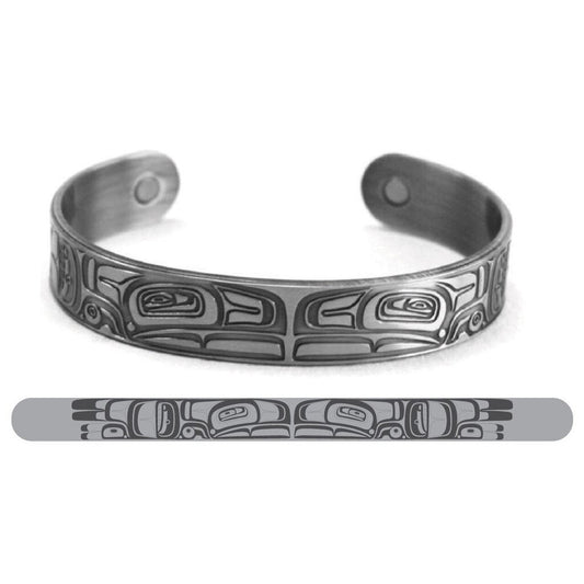 Brushed Silver Bracelet - Thunderbird by Morgan Asoyuf