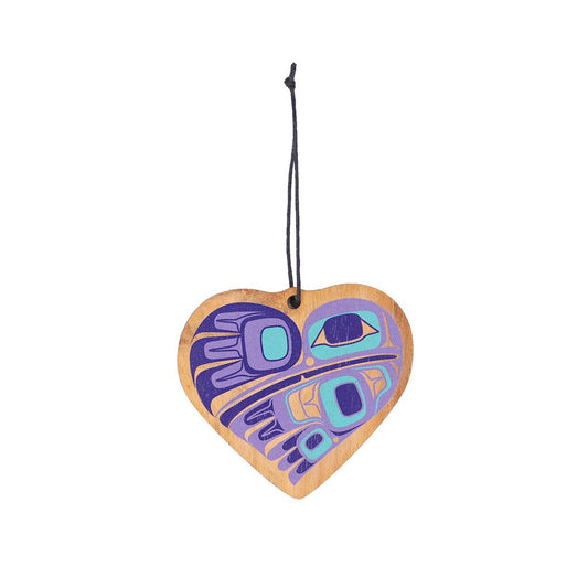 Wood Ornament - Hummingbird Heart by Gordon