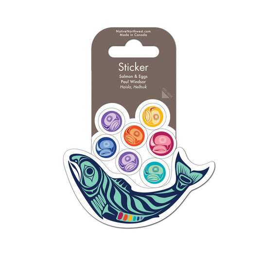 Sticker - Salmon and Eggs by Paul Windsor