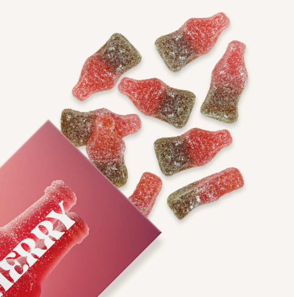 Cherry Fizz Gummies, Chewy Candies, Alcohol-Free