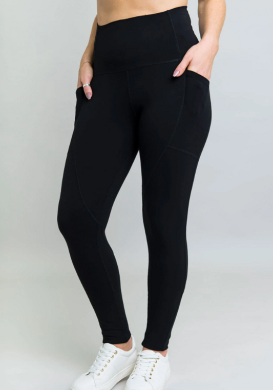 Robson Fleece Legging, Black 2x