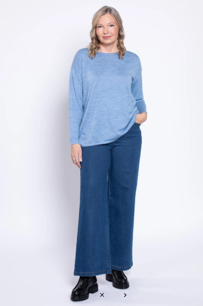 Blue Sky Jeans, Regular Wide Leg Large