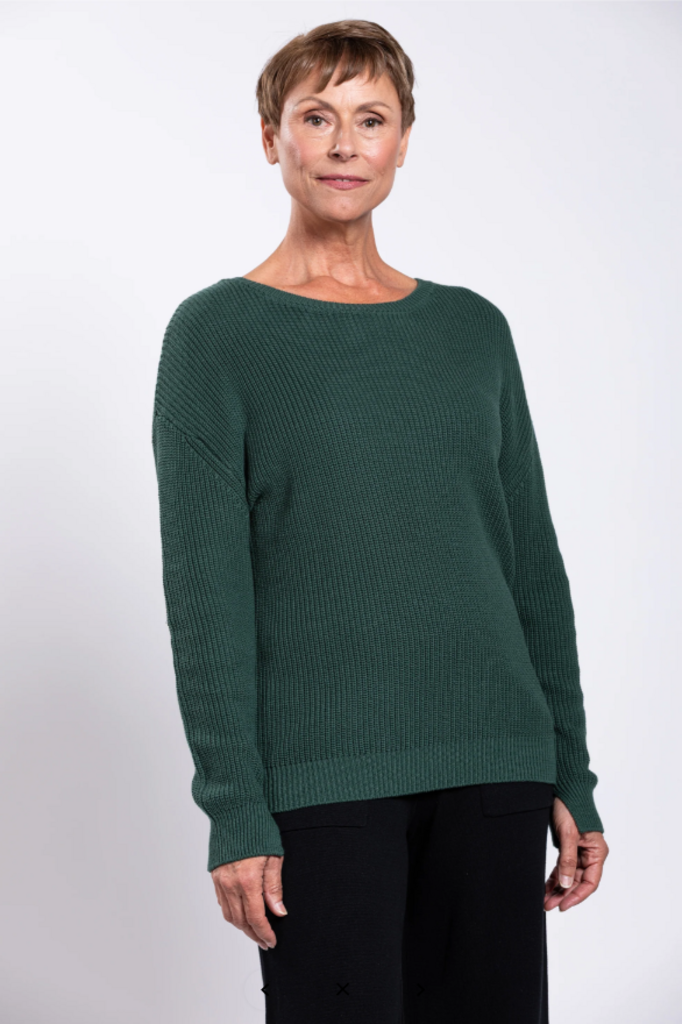 Mission Sweater, Forest, Cotton XL