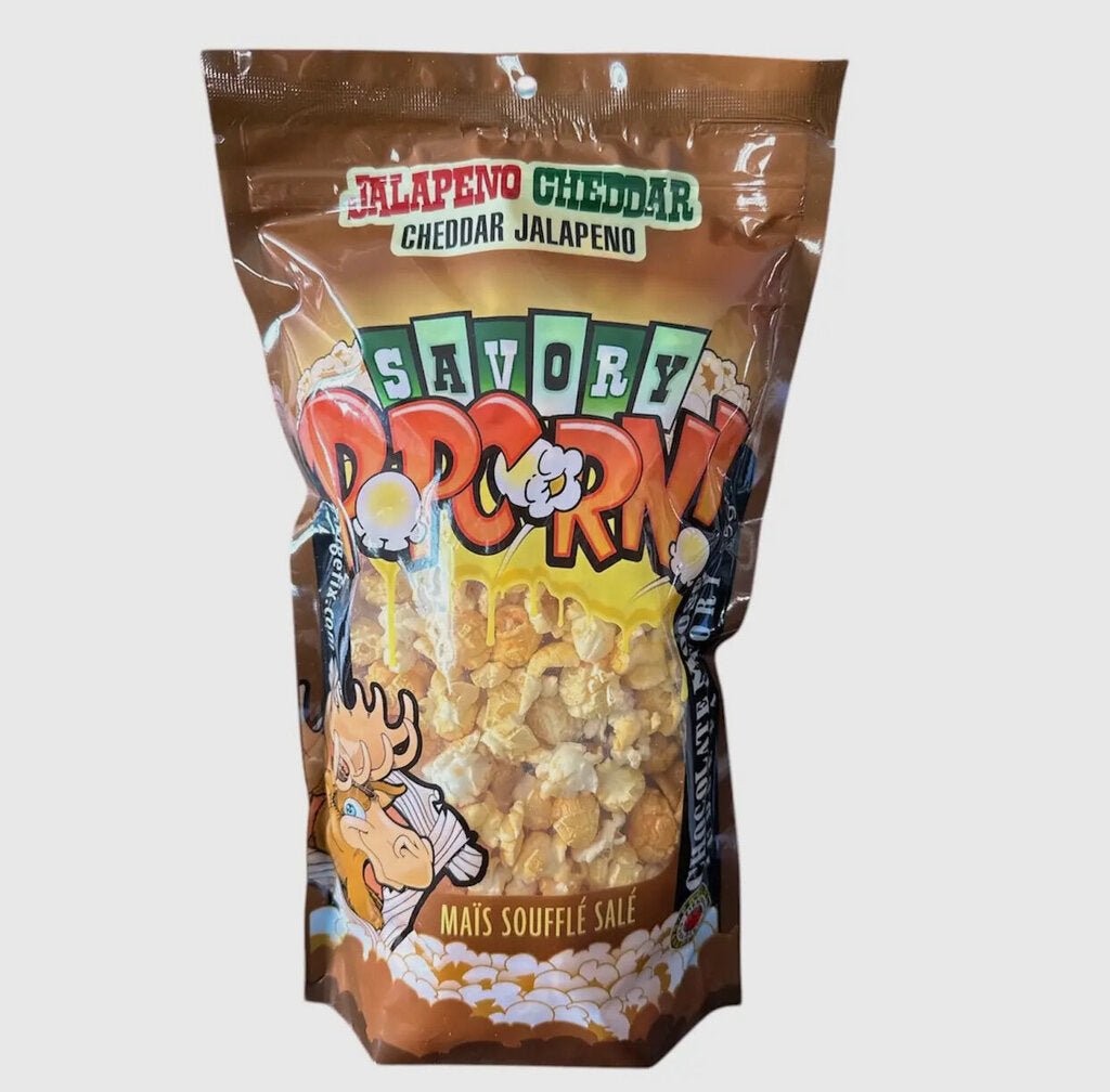 Savory Popcorn Jalapeno Cheddar