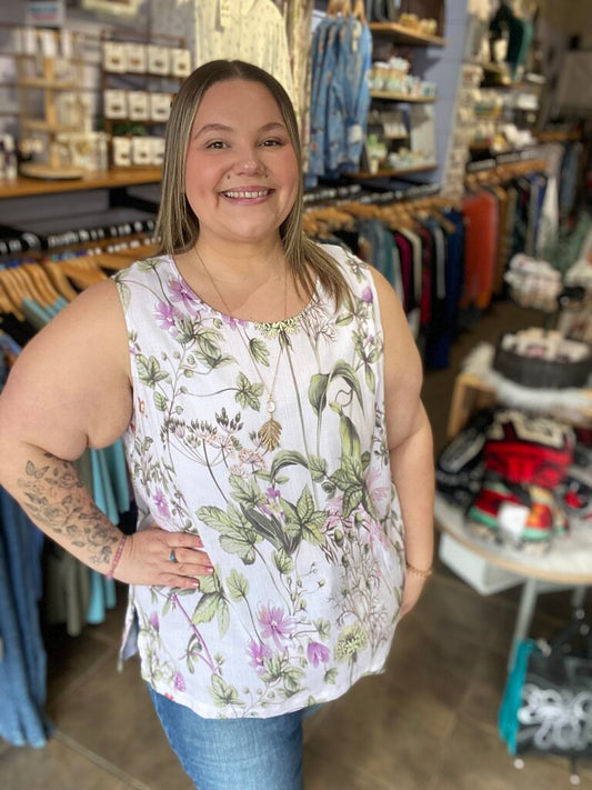 Dena Linen Bamboo Tank 2X