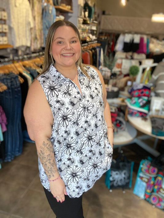 Hula Linen Bamboo Tank 2X