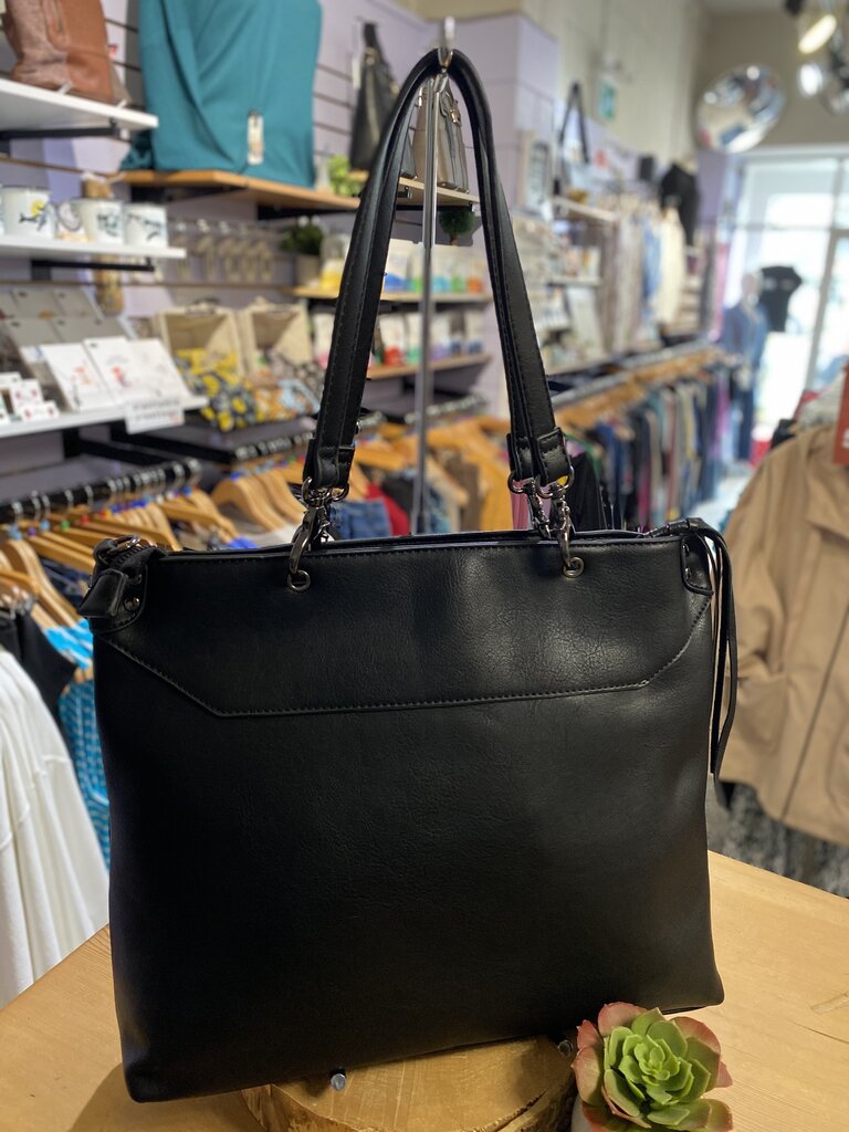 La Diva Black Tassel Purse