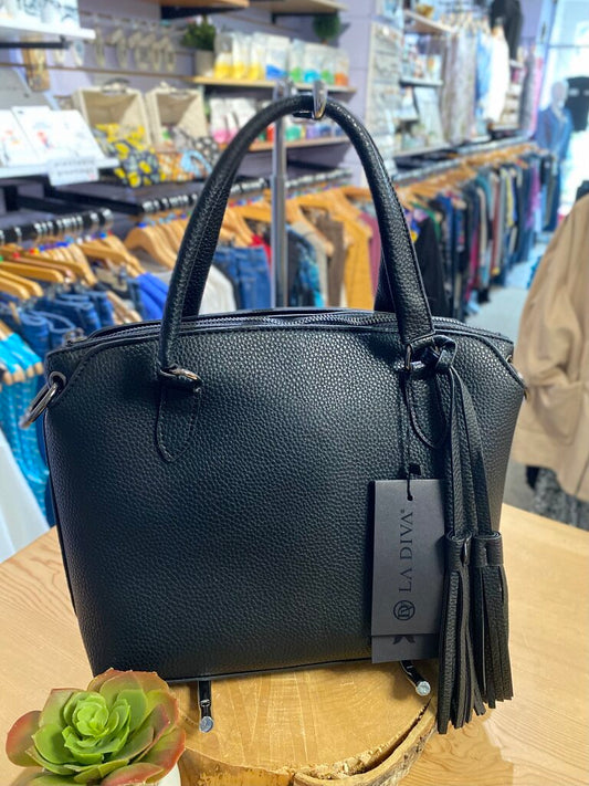 La Diva Handbag Black Shoulder/Crossbody