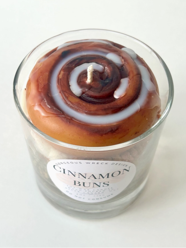 Cinnamon Bun Dessert Candle