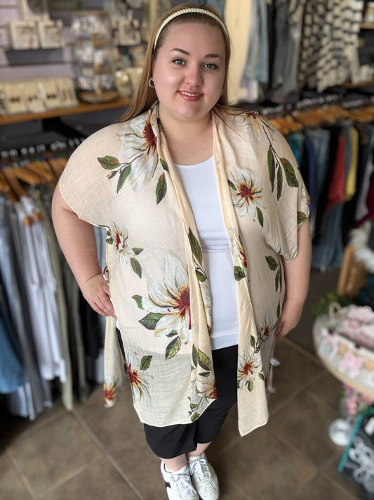 Darcy, Sand Floral, One Size