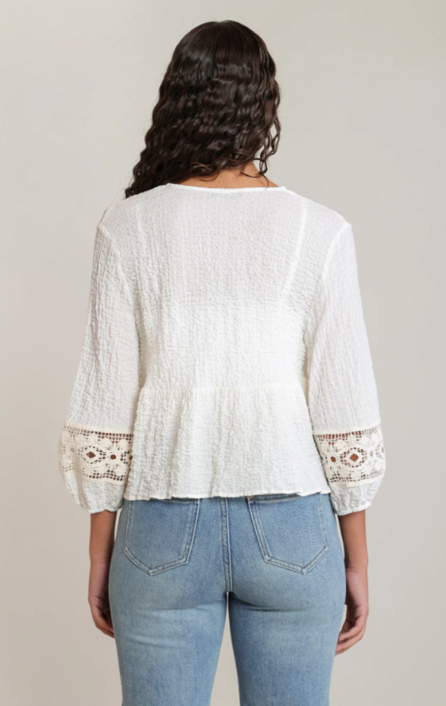 Crochet Detail Blouse 1X