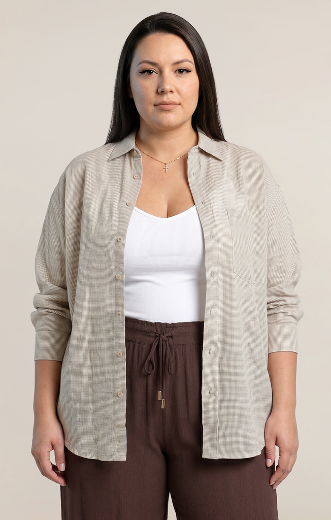 Dex Oversized Textured Shirt 1X