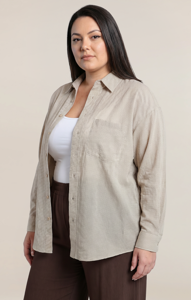 Dex Oversized Textured Shirt 1X