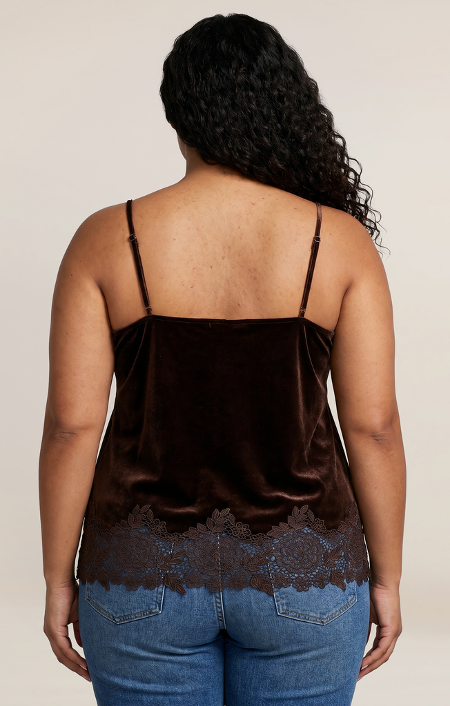 Dex Velvet Lace Cami 1X