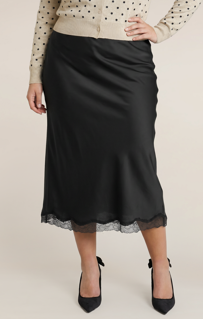 Dex Satin Lace Skirt 2X