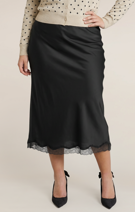 Dex Satin Lace Skirt 1X