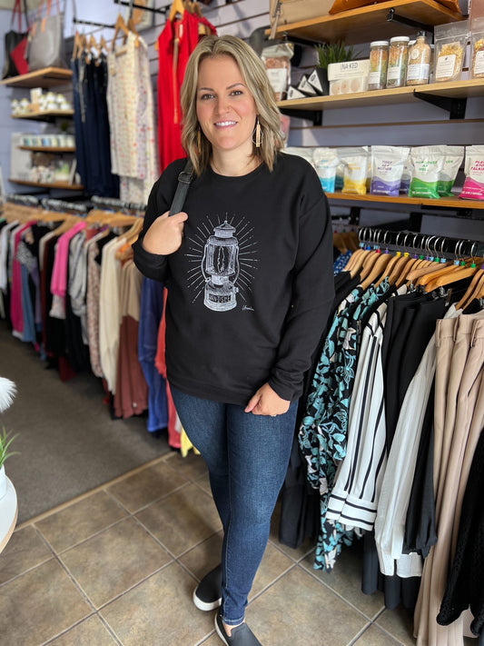 Island Lantern Crew Neck Sweater L