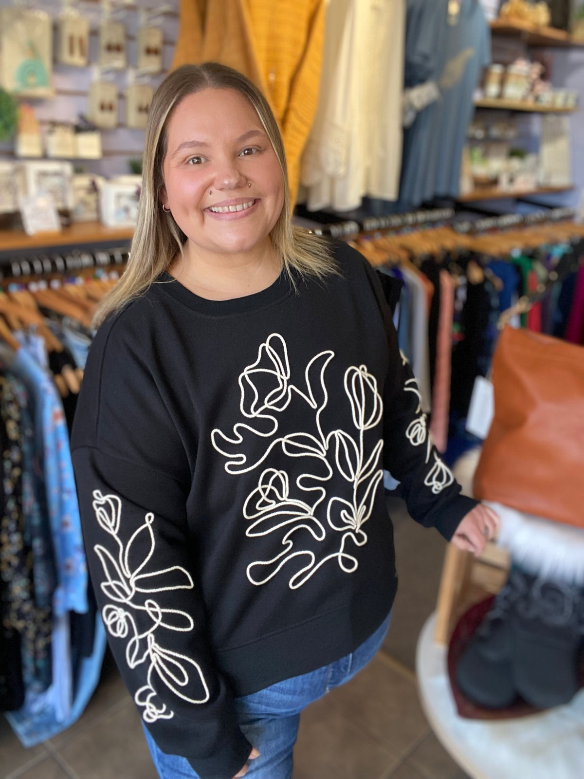 Dex Embroidered Sweatshirt 1X