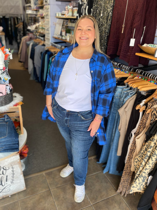 Dark Wash Mid-rise Skinny Denim Size 24