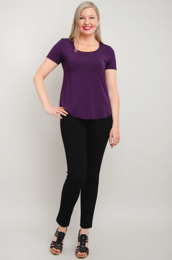 Tessa Tee, Violet, Bamboo