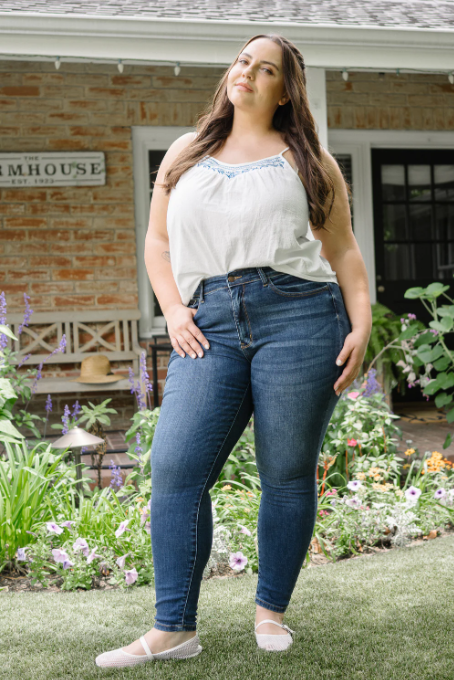 Dark Wash Mid-rise Skinny Denim Size 9