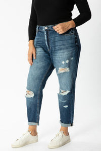 High rise girlfriend fit ankle skinny 2x