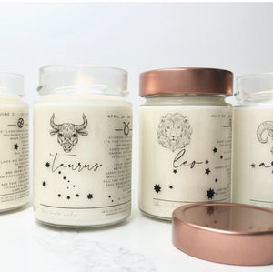 Aquarius Zodiac Birthday Month Candle Collection, Funny Zodiac Candle-Sugar Cookie