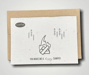 You Make Me a Happy Camper Plantable Greeting Card