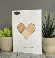 Load image into Gallery viewer, Bandaid Get Well Soon Plantable Greeting Card
