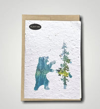 Load image into Gallery viewer, Bear + Tree Plantable Greeting Card
